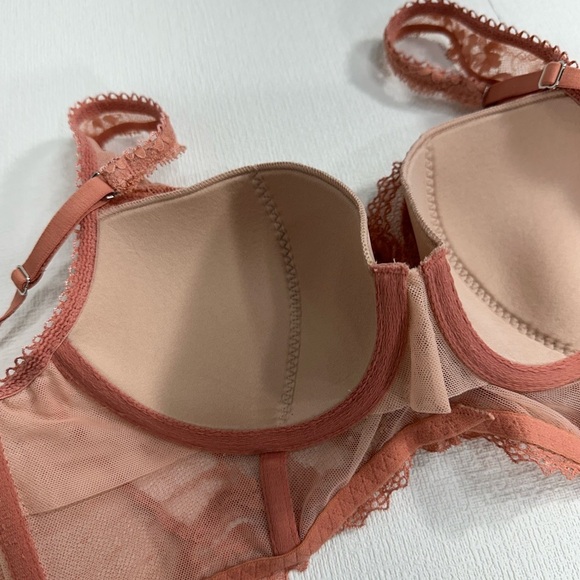 Victoria's Secret dream angels lined demi lace bralette brown size 32D - Picture 4 of 8